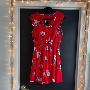 41 Hawthorn Red Floral Mini Dress